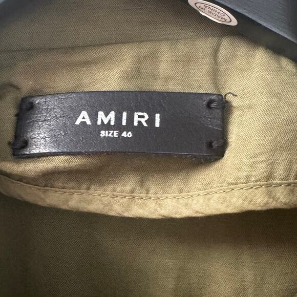 AMIRI: Army Green "Brothers" Military Short Parka - 46 - Picture 3 of 9